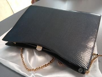 Borsa vintage in pelle di lucertola