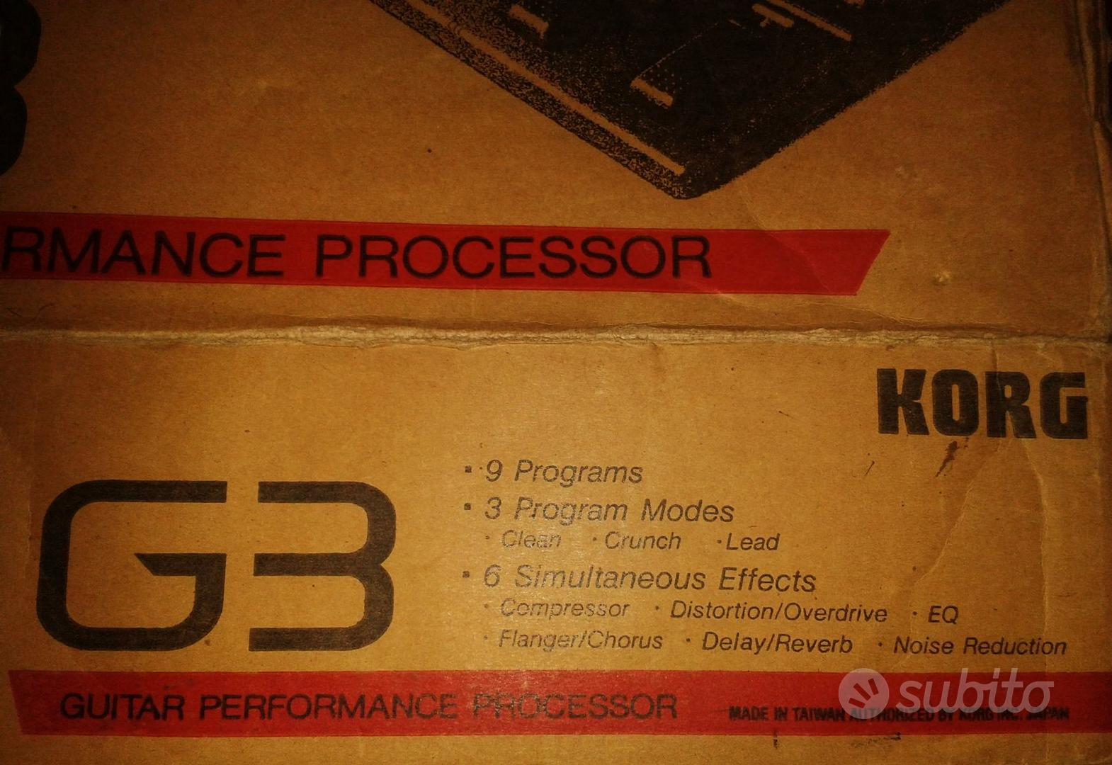 Korg G3 Multieffetto Per Chitarra Elettrica - Processore Digitale Giapponese Usato Testato