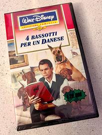 VHS 4 bassotti per un danese Disney - sigillata