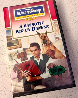 VHS 4 bassotti per un danese Disney - sigillata