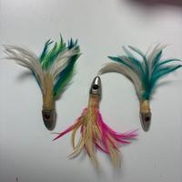 Esche artificiali piumate per traina / spinning