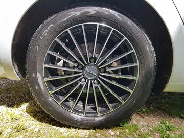 CERCHI MAK mod. "Arese" 5x112 BLACK MIRRO +Nokian