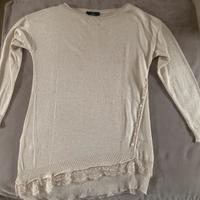 Maglione da donna lungo beige Bluejoint Collection