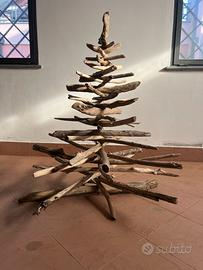Albero di natale in legno,  h.120 - fatto a mano