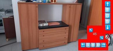madia credenza mobile porta TV soggiorno vetrina