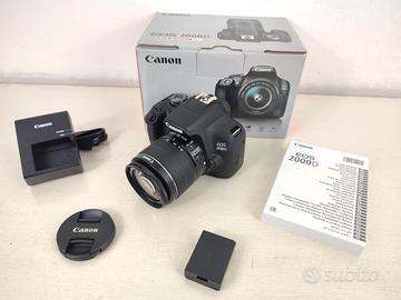 Canon 2000d Video FULL HD Wi-Fi Nuova 1 Scatto
