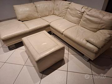 Divano 'divani e divani' ecopelle color panna