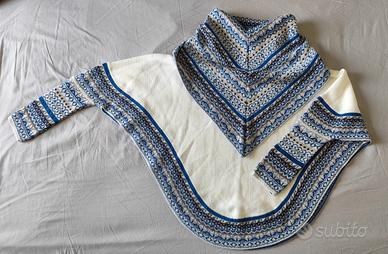 poncho donna lana alpaca del Perù 