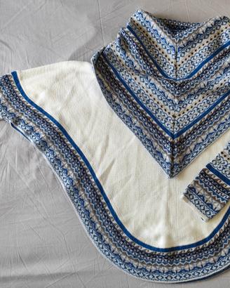 poncho donna lana alpaca del Perù 
