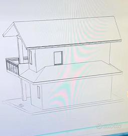 Terreno con progetto Villa e piscina