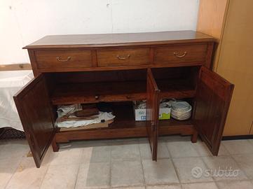 CREDENZA NOCE MASSICCIO 