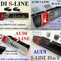 AUDI SLINE S-LINE S STEMMA ANTERIORE FRONTALE LOGO
