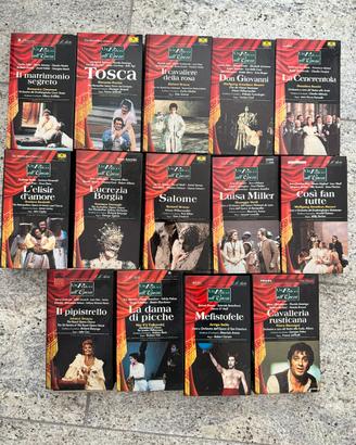 Set videocassette un palco all’opera