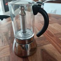 Caffettiera "Splendid" acciaio e plexiglass