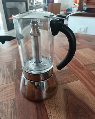 Caffettiera "Splendid" acciaio e plexiglass
