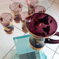 Servizio in cristallo Vintage con caraffa 