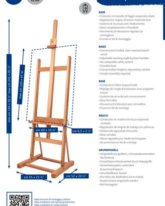Cavalletto per dipingere Mabef da Studio M10