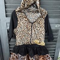 vestito carnevale leopardo taglia 19/14 anni