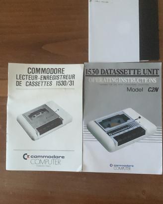 Libretti istruzioni lettore cassette  x comm.64