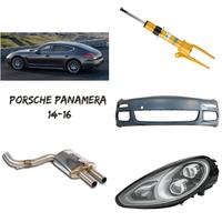 Porsche Panamera musata cofano cerchi scarico box