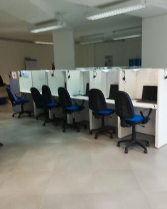 Postazioni ufficio con scrivanie 80/100 cm + sedie