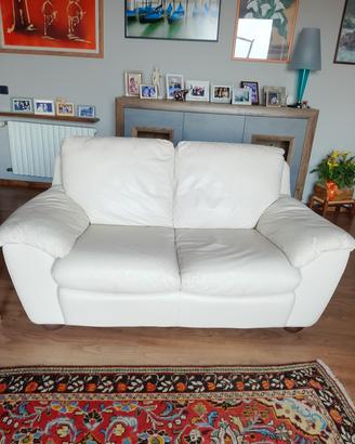 Divano in pelle a due 