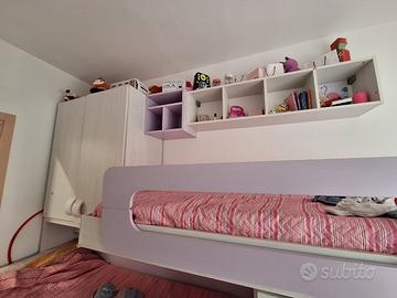 Cameretta a soppalco 3 letti