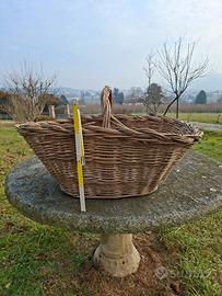 cesta vimini intrecciati