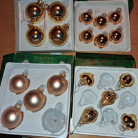 Palline addobbi natalizi in vetro vintage