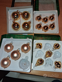 Palline addobbi natalizi in vetro vintage