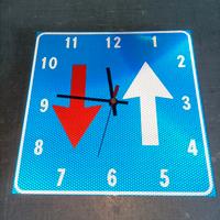 orologio a forma di cartello