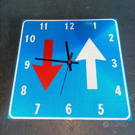 orologio a forma di cartello