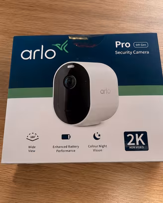  videocamera Arlo Pro 6ª Generazione 2K NUOVA