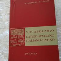 Dizionario latino Campanini Carboni Paravia 1961