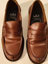 Mocassini da uomo in pelle marrone taglia 41