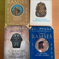 Lotto 4 libri romanzo Christian Jacq Antico Egitto