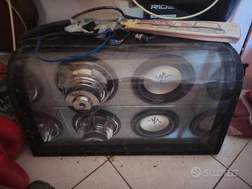 Subwoofer artigianale 600w + amplificatore piooner