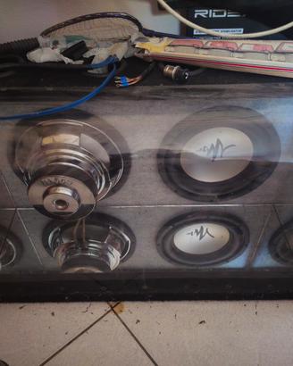 Subwoofer artigianale 600w + amplificatore piooner