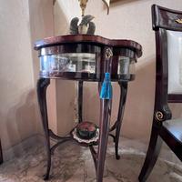 tavolino bacheca mogano