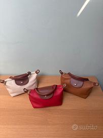 Set tre borsette piccole donna a mano e tracolla