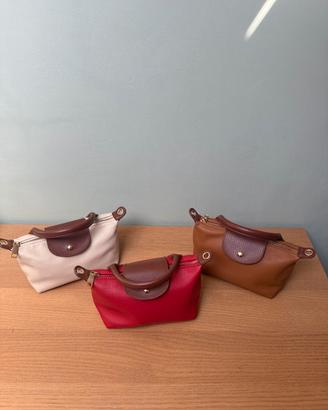 Set tre borsette piccole donna a mano e tracolla