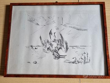 Disegno di uccello con cornice 