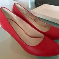 Scarpe rosse tacco 7 taglia 39