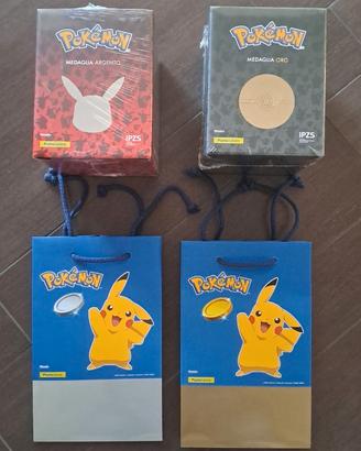 Medaglia oro e argento Pokemon numero esemplari ba