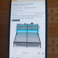 rete matrimoniale in ferro 