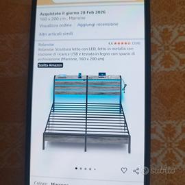 rete matrimoniale in ferro 