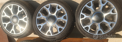 Fiat 500 cerchi in lega + pneumatici