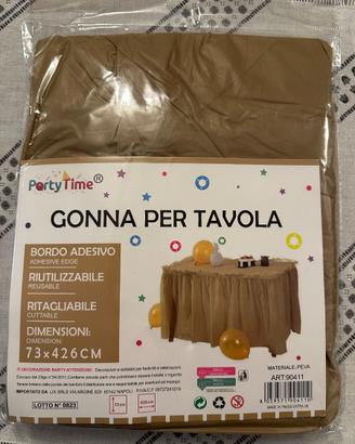 Tovaglia gonna per tavolo