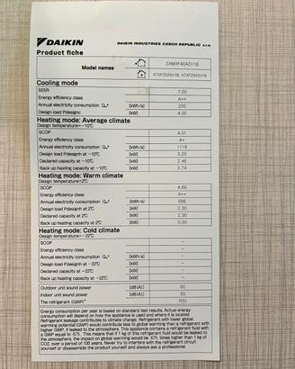 Condizionatore DAIKIN INVERTER NUOVO