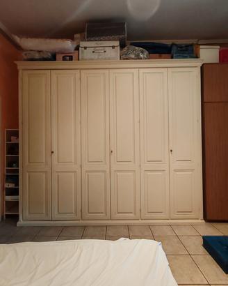 Armadio in legno per camera da letto a 6 ante